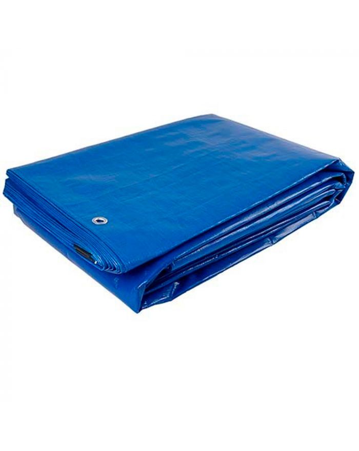 Тент Тарпаулин синий 180 гр/м2 с люверсами