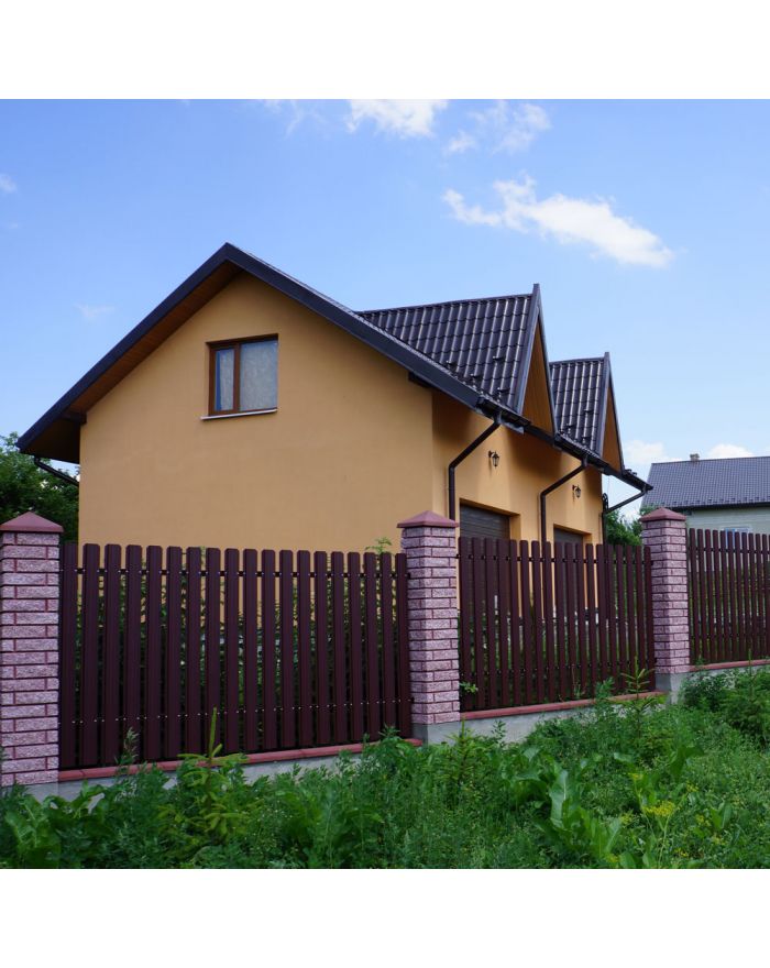 Металлический штакет 110мм цвет RAL8017