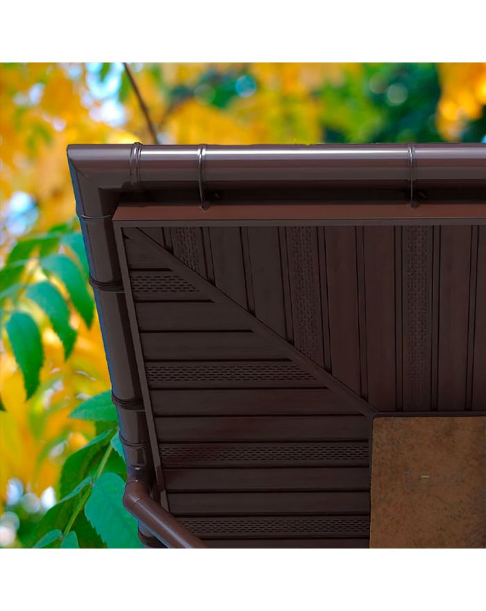 Софит с центральной перфорацией, коричневый 