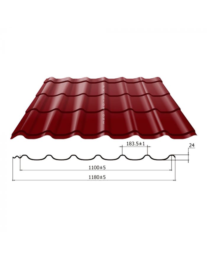 Металлочерепица Классик 0.40мм полиэстер