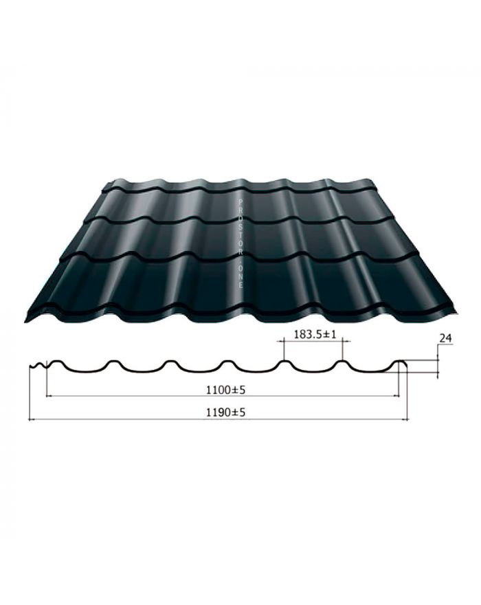 Металлочерепица Классик 0.50мм PURMAN® премиум