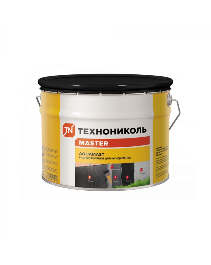 Мастика битумная для фундаментов AquaMast 10кг
