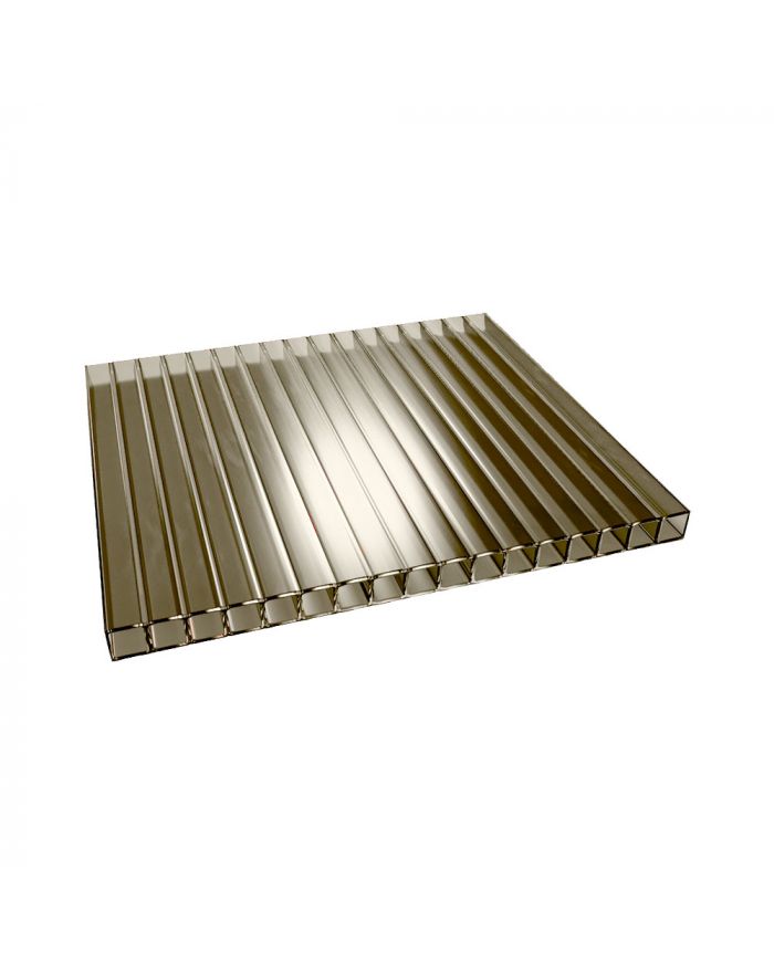 Сотовый поликарбонат 6 мм бронзовый 