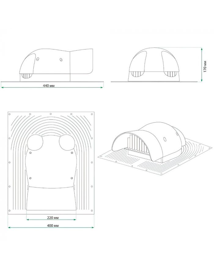 Кровельный вентиль Krovent KTV