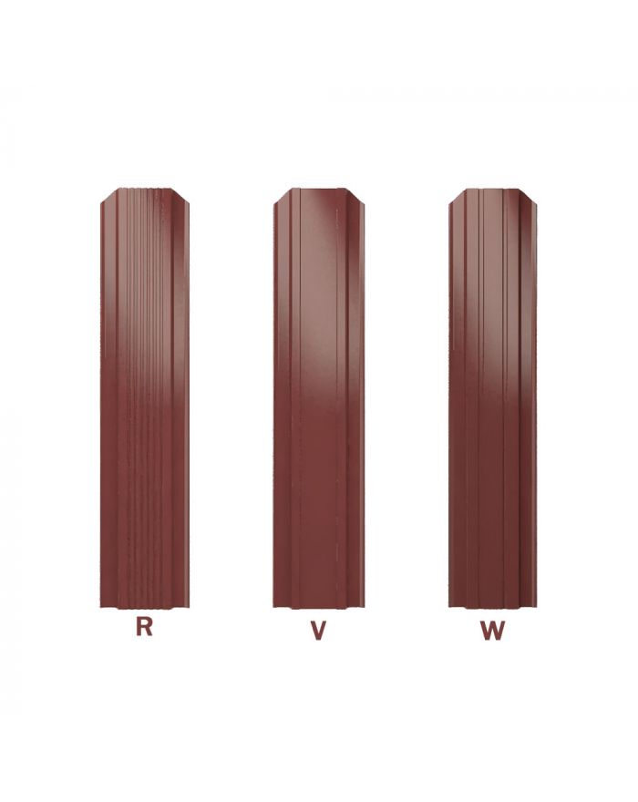 Металлический штакет 110мм цвет RAL8017