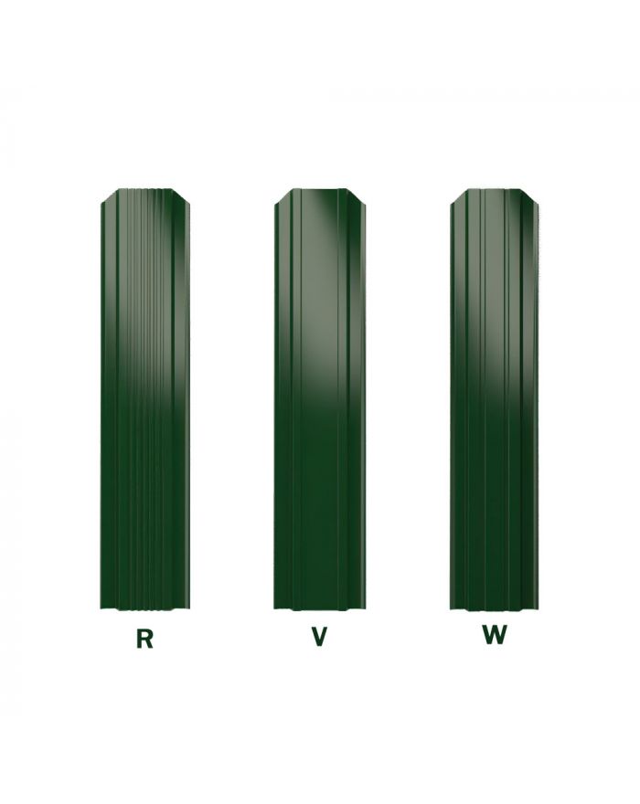 Металлический штакет 110мм цвет RAL6005