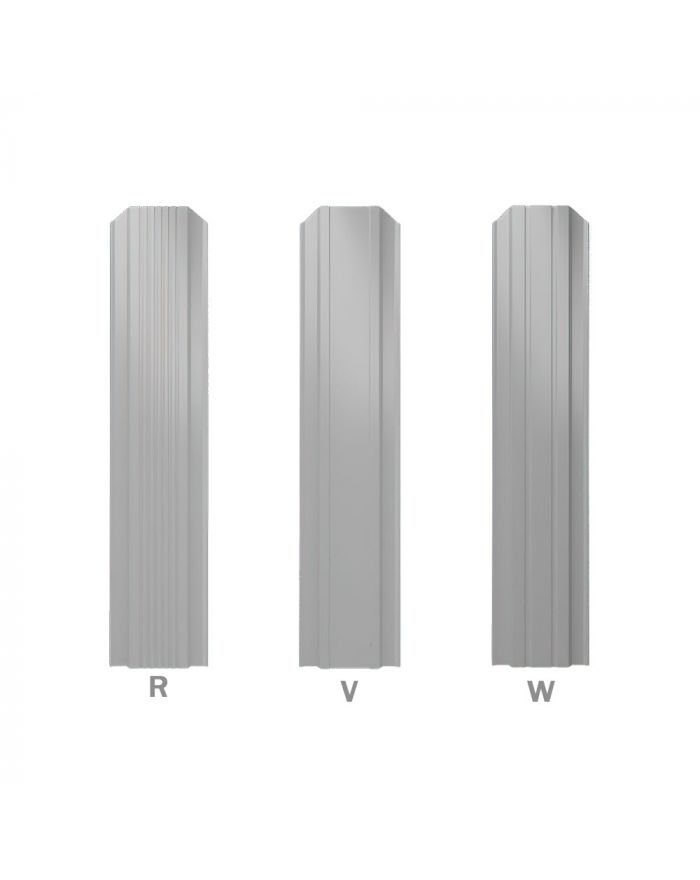 Металлический штакет 110мм цвет RAL9006