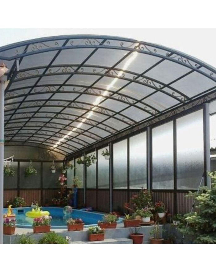 Сотовый поликарбонат 8 мм бронзовый 