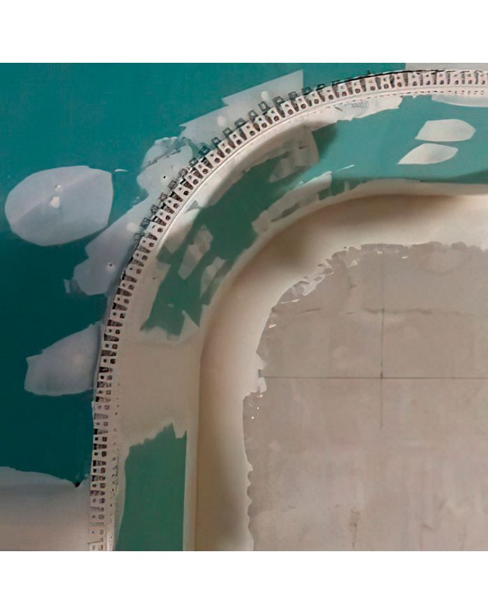 Угол арочный ПВХ перфорированный 1/2,5 м.п