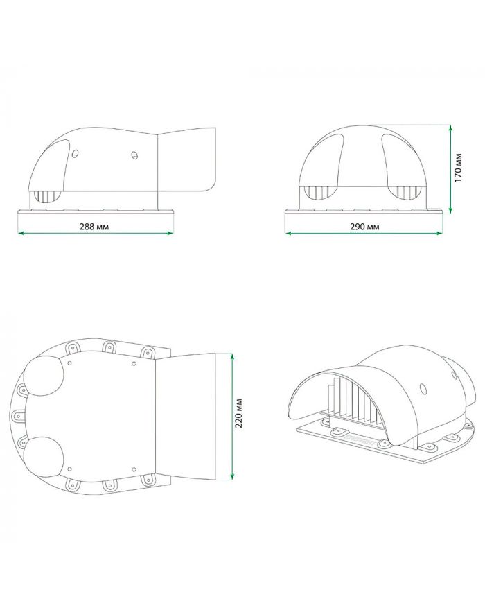 Кровельный вентиль Krovent KTV-Seam
