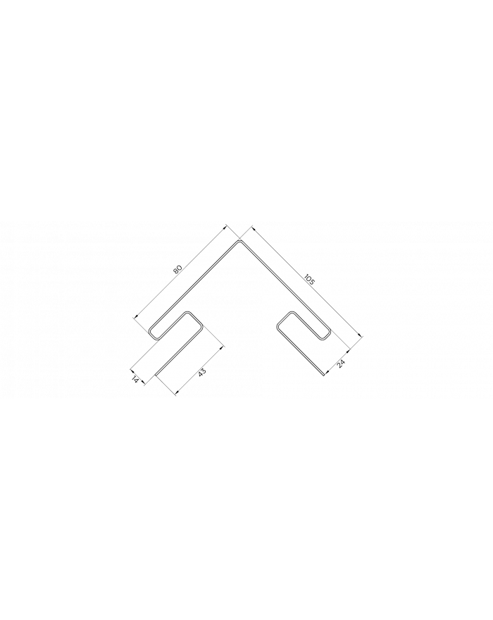 Наружный угол 80 мм для сайдинга