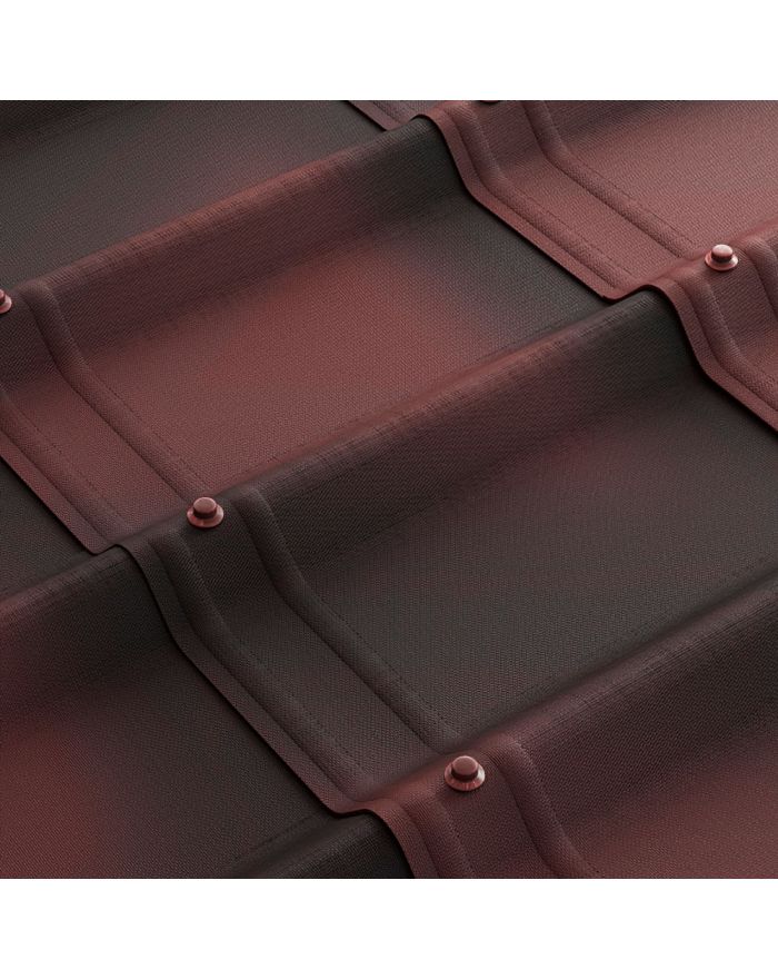 Лист кровельный волнистый Ондувилла коричневый 3D 