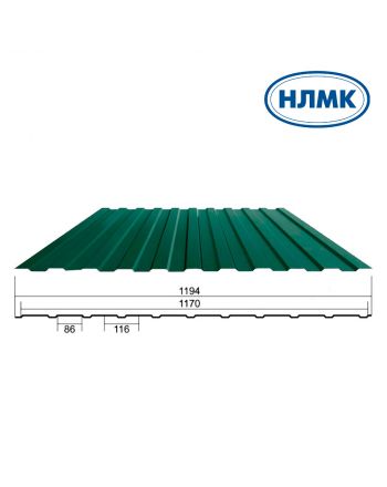 Профлист С-8 с покрытием матовый полиэстер НЛМК 