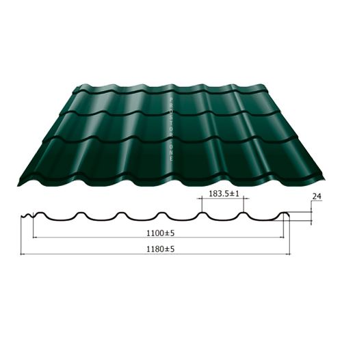 Металлочерепица Классик 0.45мм полиэстер